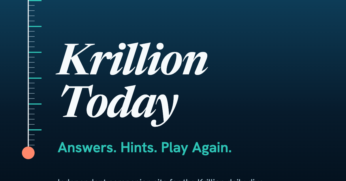 What Does Too Clever Mean in Krillion? (15 Points)